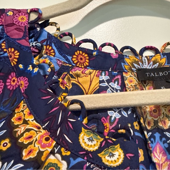 Talbots Multicolor Floral Blouse - Picture 2 of 10